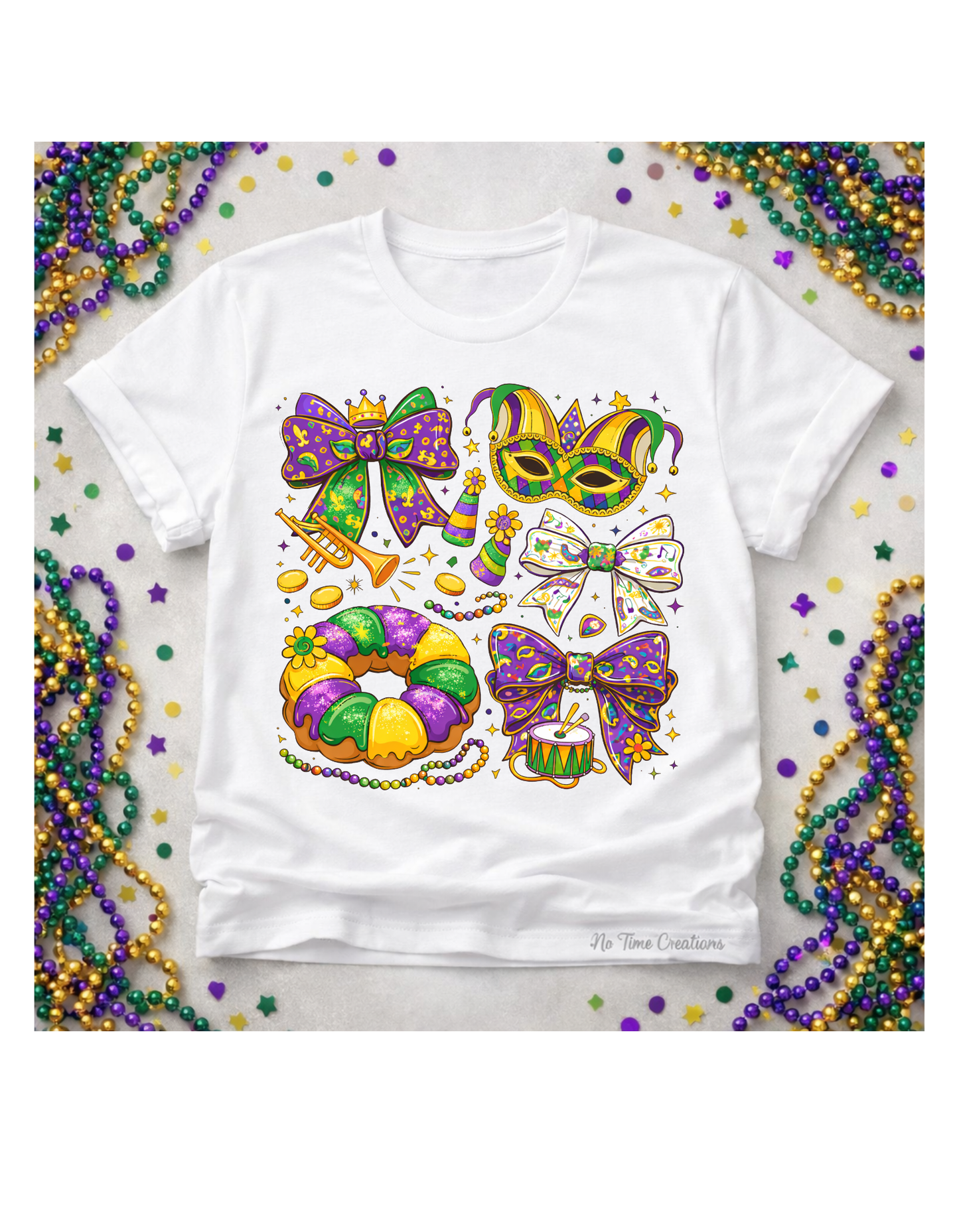Mardi Gras Tee cake